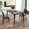 Costway Set of 2 Metal Folding Chair Dining Chairs Home Restaurant Furniture Portable Black